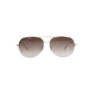 Kate Young Women's Brown Lens Gold Frame Sunglasses